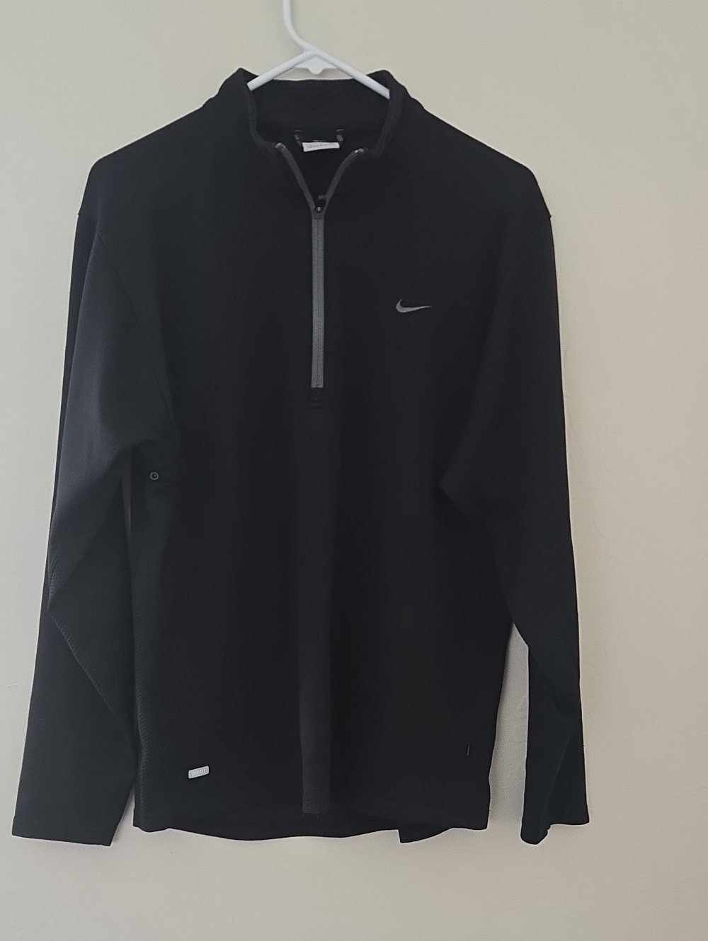 Nike Black Quarter-Zip Performance Pullover Long Sleeve